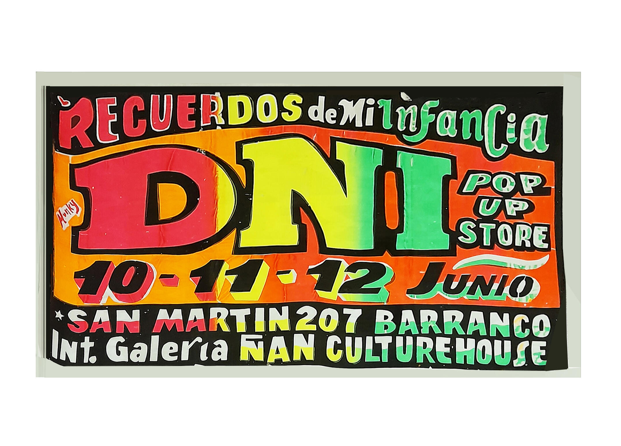 « Afiche chicha » – Monky x D.N.I | Affiche sérigraphiée sur papier recyclé