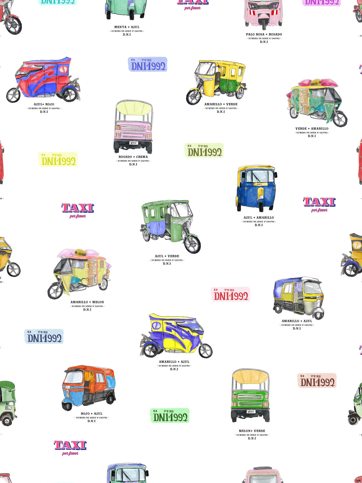 Motif all-over – D.N.I