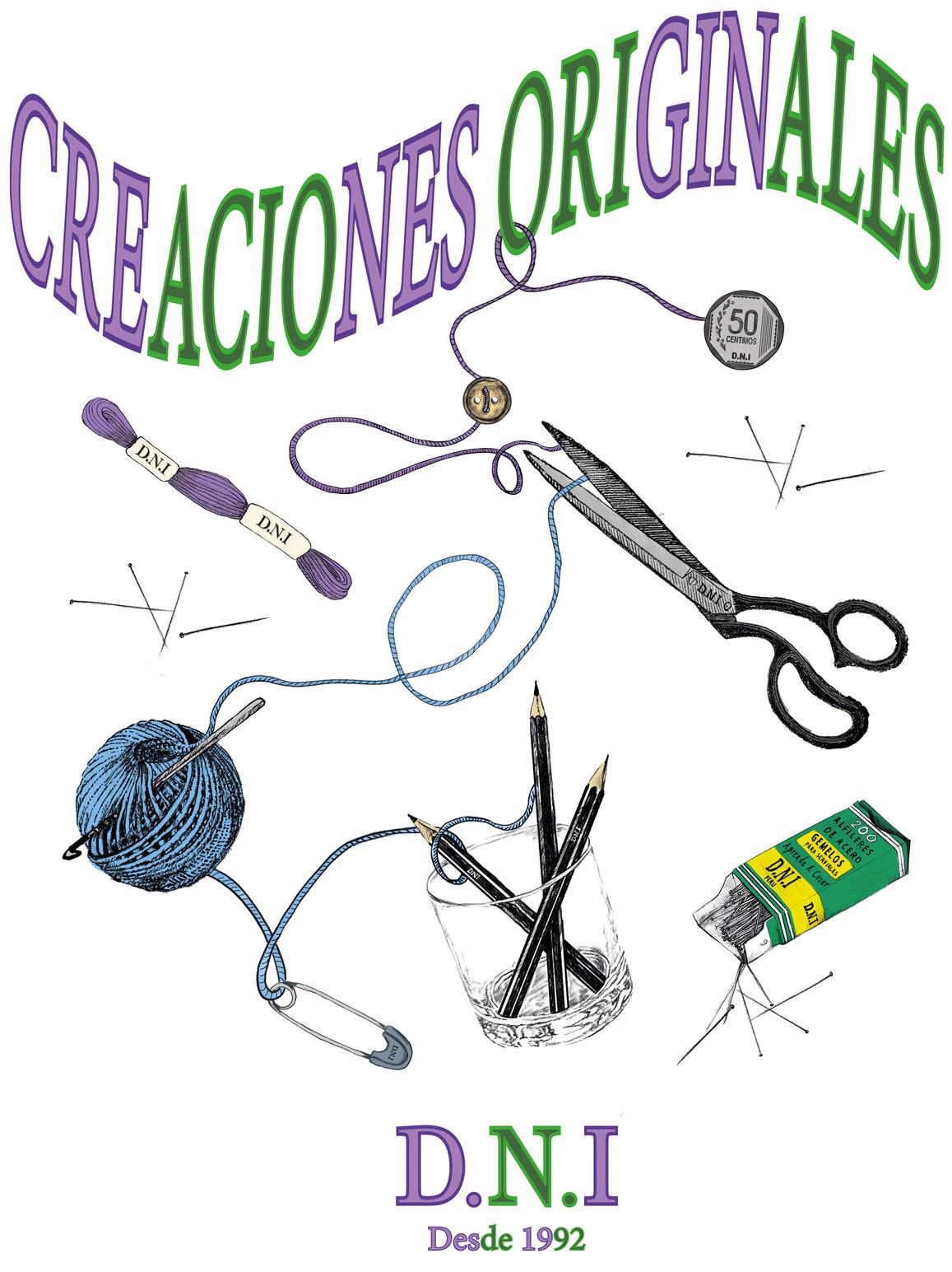 Motif placé – D.N.I