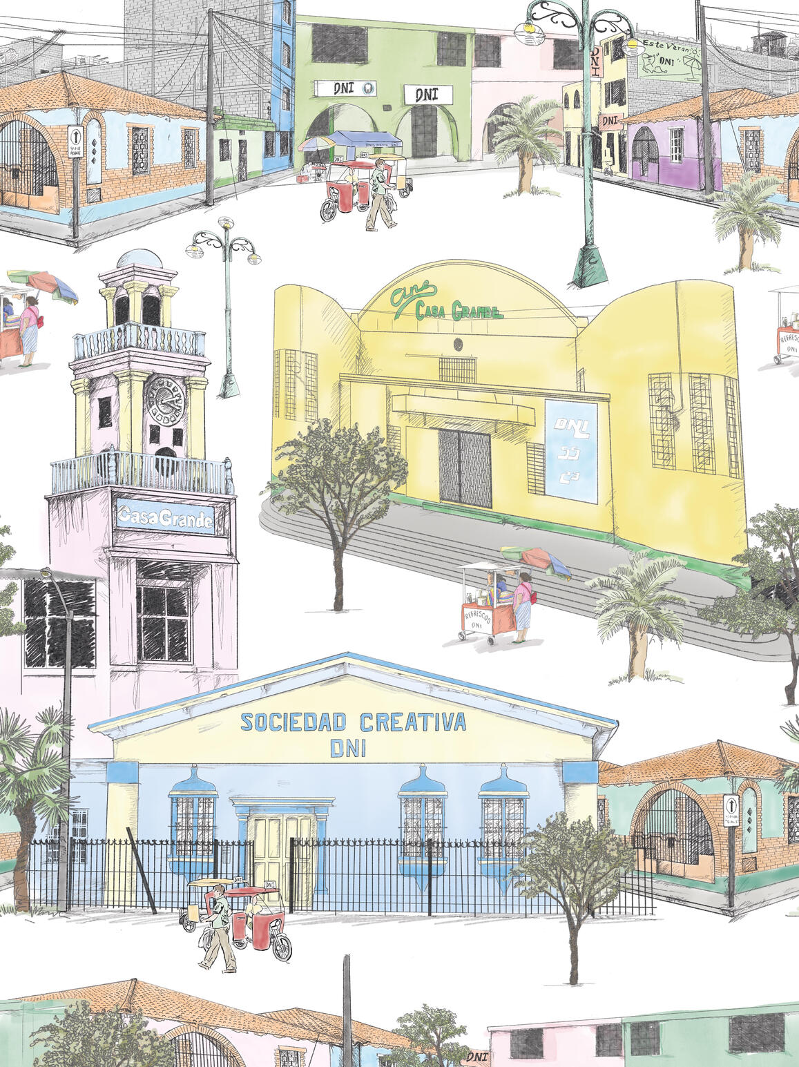 Motif all-over – D.N.I