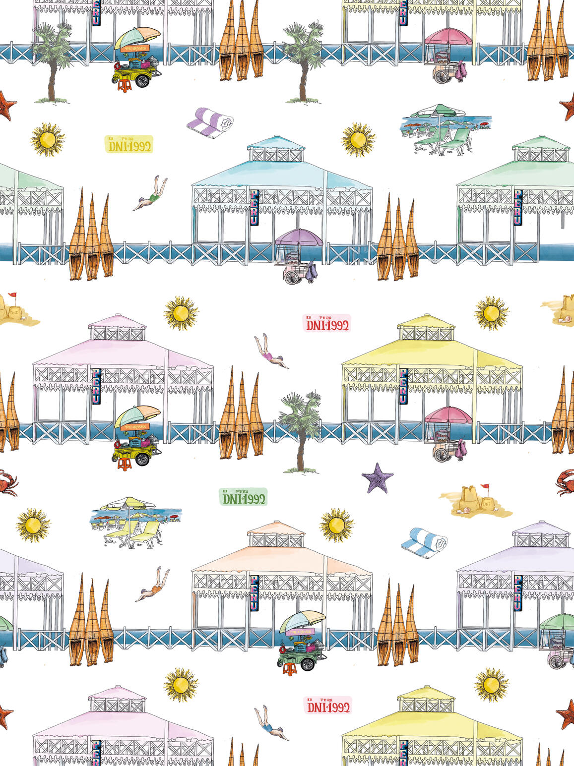 Motif all-over – D.N.I