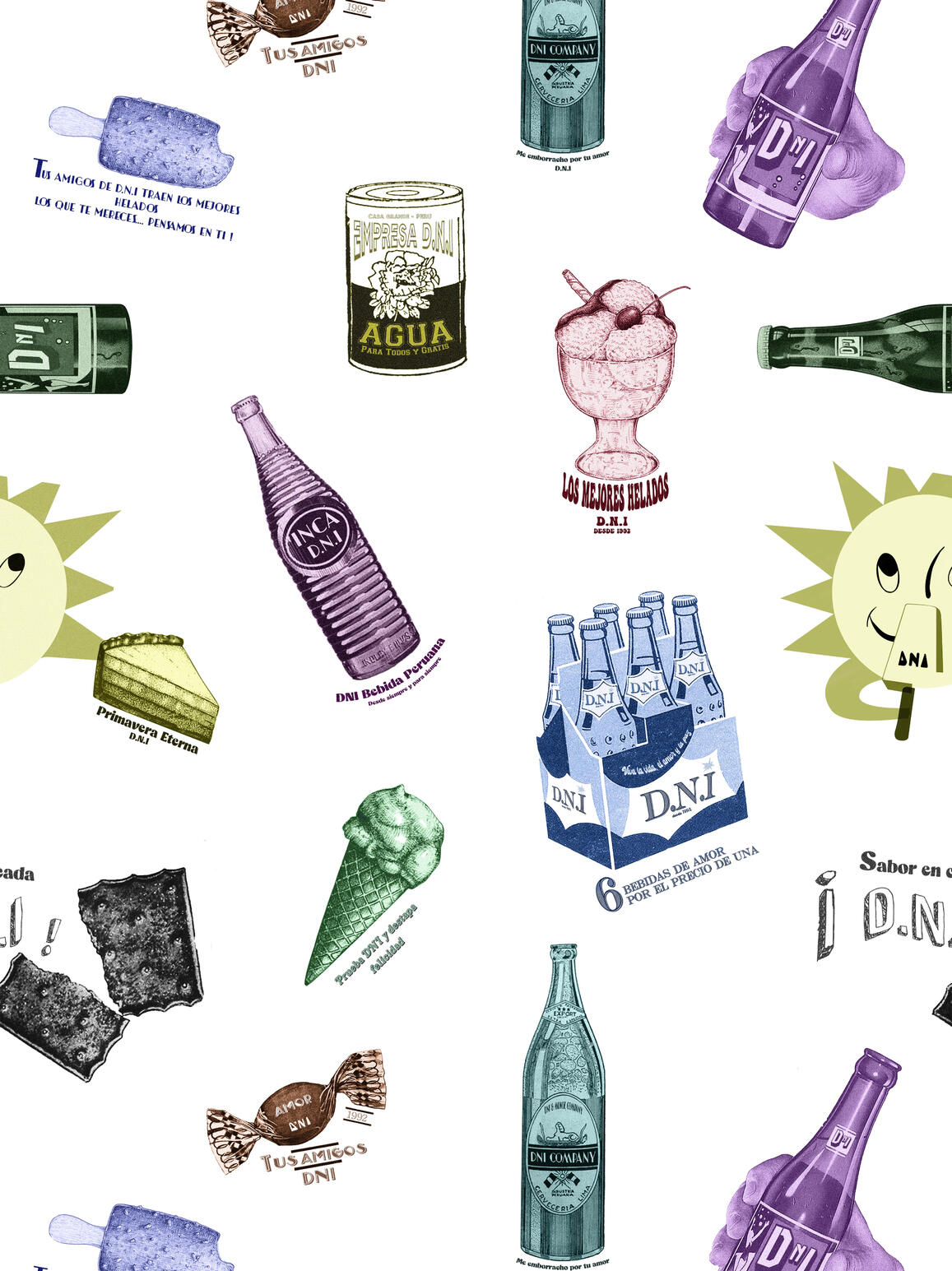 Motif all-over – D.N.I