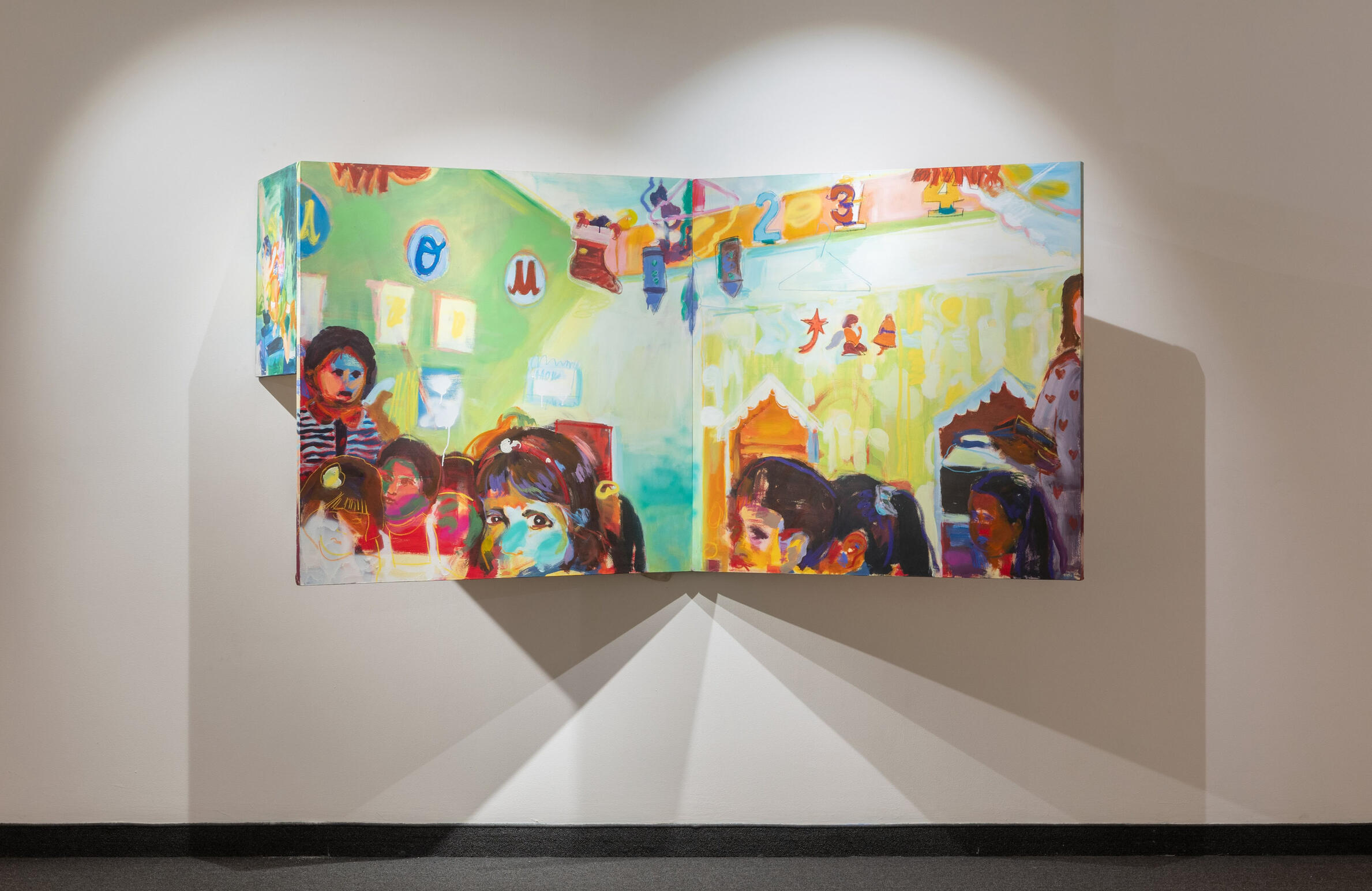 ‘En el brillo del sol en el rincón del cielo’ / Técnica mixta sobre tela, 2025